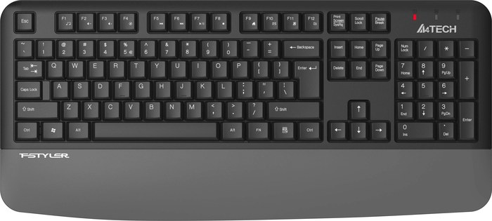 A4Tech FGK20 серый USB беспроводная Multimedia (подставка для запястий)