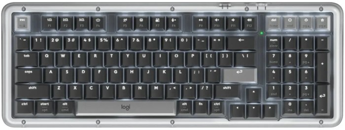 Logitech K98M механическая графитовый USB беспроводная BT/Radio Multimedia LED (подставка для запястий) (920-013040)