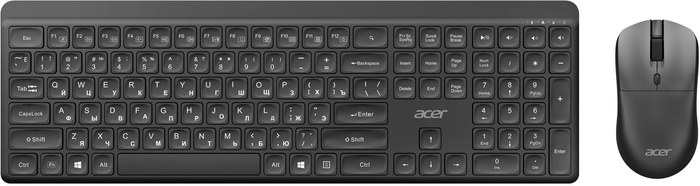 + мышь Acer OCC502 клав:черный мышь:черный USB беспроводная Multimedia (ZL.ACC11.00J)