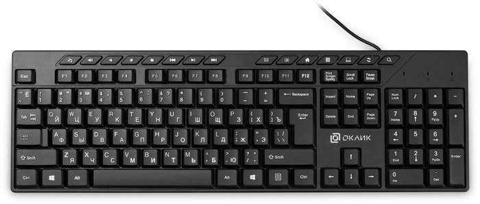 Оклик 125M черный USB Multimedia (1678108) кабель 1.6м
