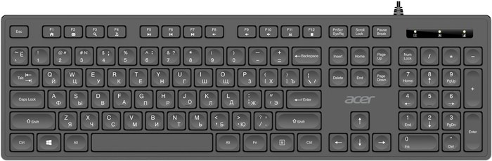 Acer OKW503 черный USB Multimedia (ZL.KBD11.00P) кабель 1.8м