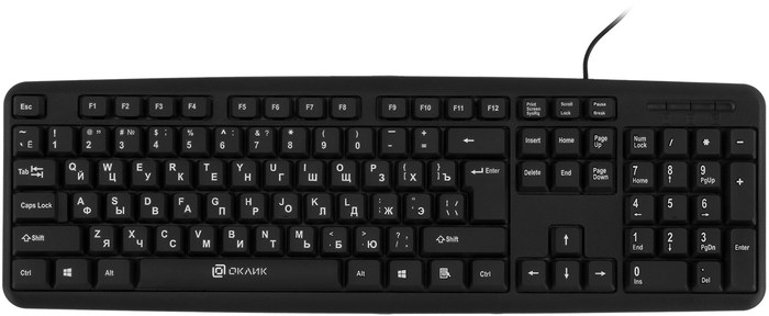 Оклик 180M черный USB (943626) кабель 1.6м