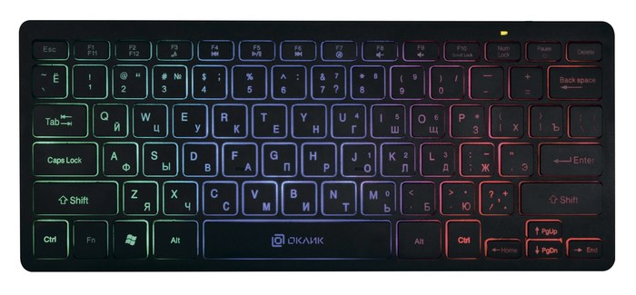 Оклик 300S черный USB slim LED (1696461) кабель 1.6м