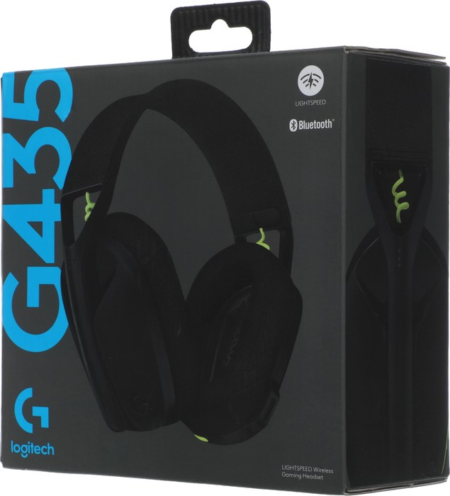 с микрофоном Logitech G435 черный/желтый накладные BT/Radio оголовье (981-001051)