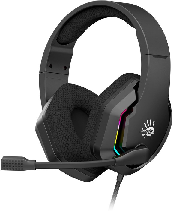 с микрофоном A4Tech Bloody G260p белый/черный 2м мониторные USB оголовье (G260P)