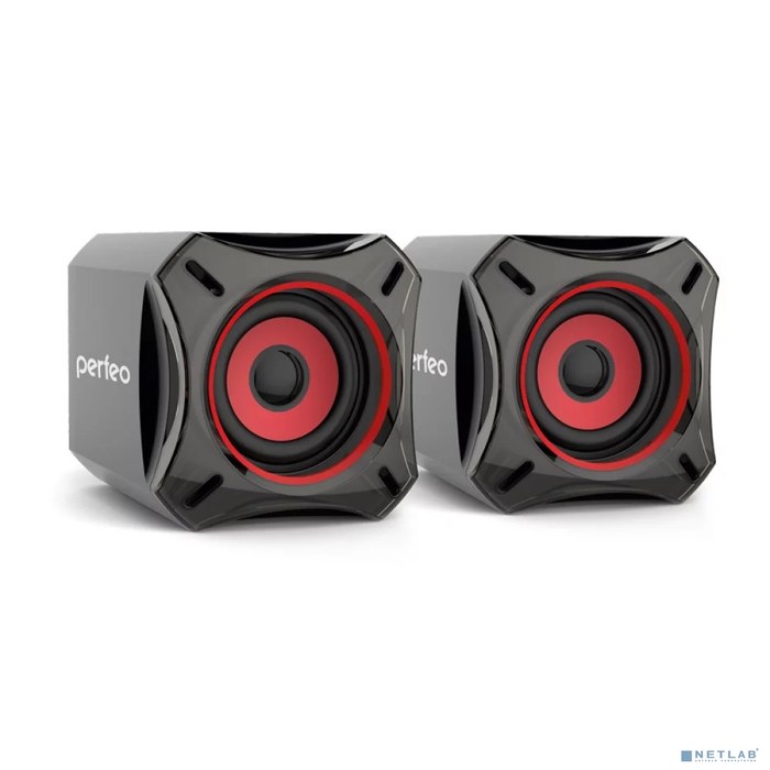 Perfeo колонки "CUBE" 2.0, мощность 2х5 Вт (RMS), чёрн, USB (PF-812) PF_4880