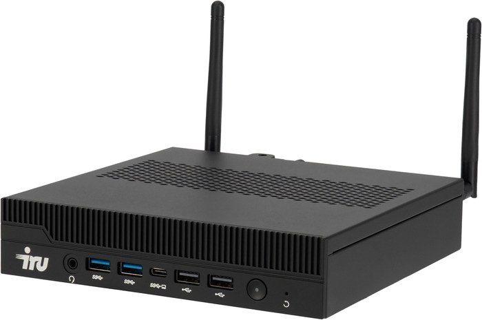 Неттоп IRU Tactio 310H6ITF i3 14100 (3.5) 8Gb SSD256Gb UHDG 730 Windows 11 Pro GbitEth WiFi BT 120W черный (RUS) (2176177)